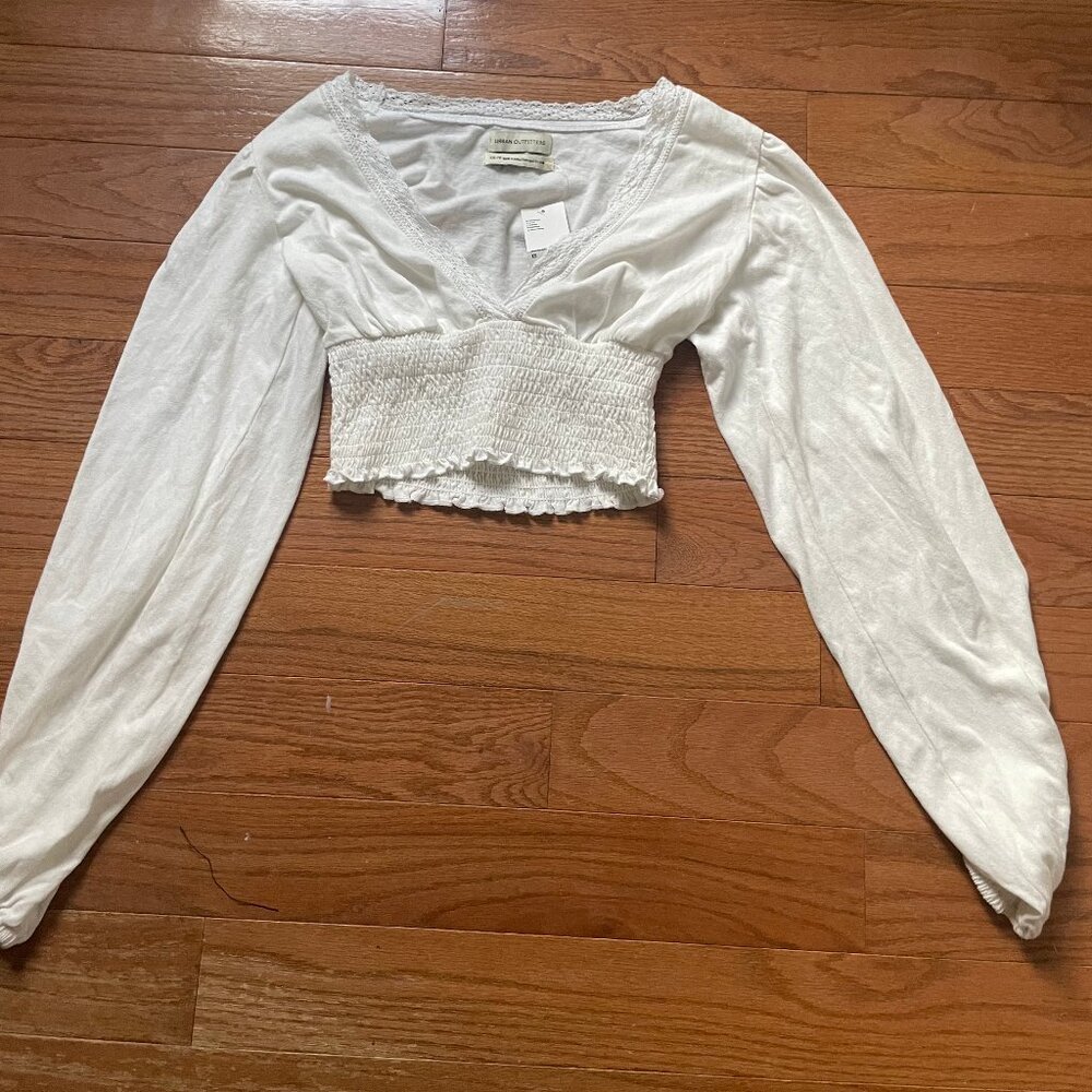 NWT - Urban Outfitters Women's White Blouse